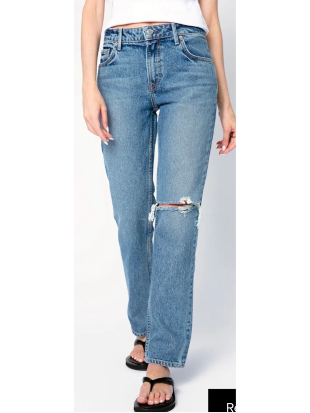 NWT GRLFRND Kate Low Rise Slim Crop Jeans Hidden Hills Size 24